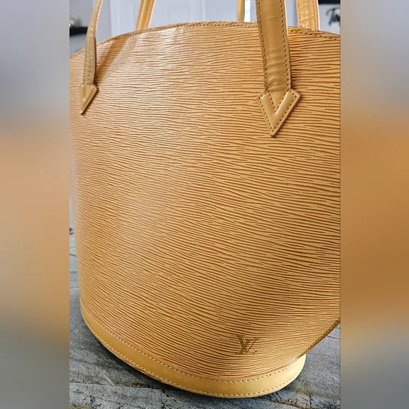 Louis Vuitton Saint-Jacques GM Yellow Epi Leather Tote Bag Vintage- Rare - Picture 15 of 16